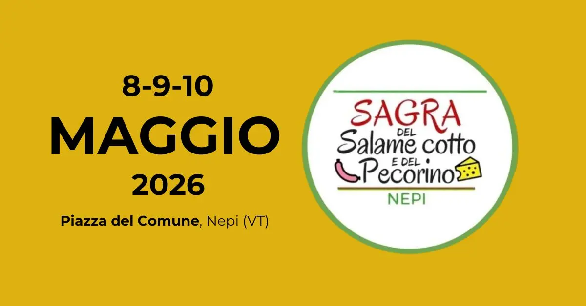 Sagra del Salame Cotto e del Pecorino di Nepi 2026